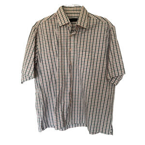 Plaid Short Sleeve Shirt for Men